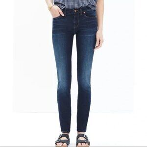 Madewell Skinny 8” Jeans Size 26 Dark Blue Wash